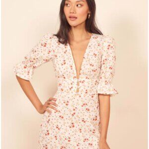 Reformation Sz 2 Linen Simi Dress